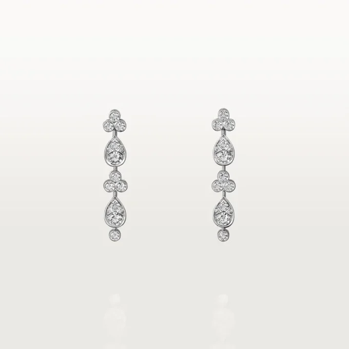 Pluie De Cartier Oorbellen – Witgoud, Diamanten – Cartier