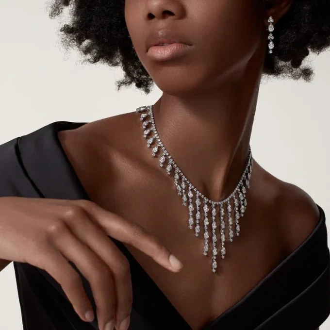 Pluie De Cartier Oorbellen – Witgoud, Diamanten – Cartier