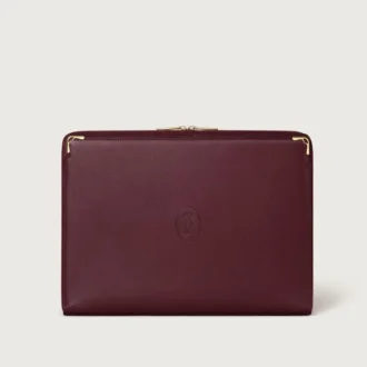 Portfolio, Must De Cartier – Bordeauxrood kalfsleer, gouden afwerking – Cartier