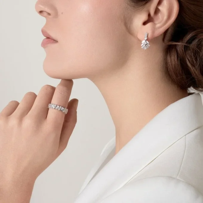 Reflection De Cartier Oorbellen – Witgoud, Diamanten – Cartier