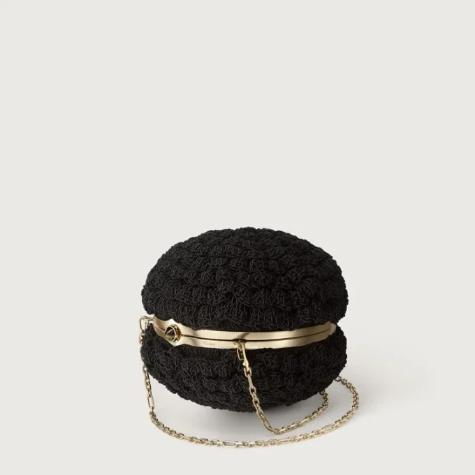Ronde gehaakte tas, Cartier Soir
