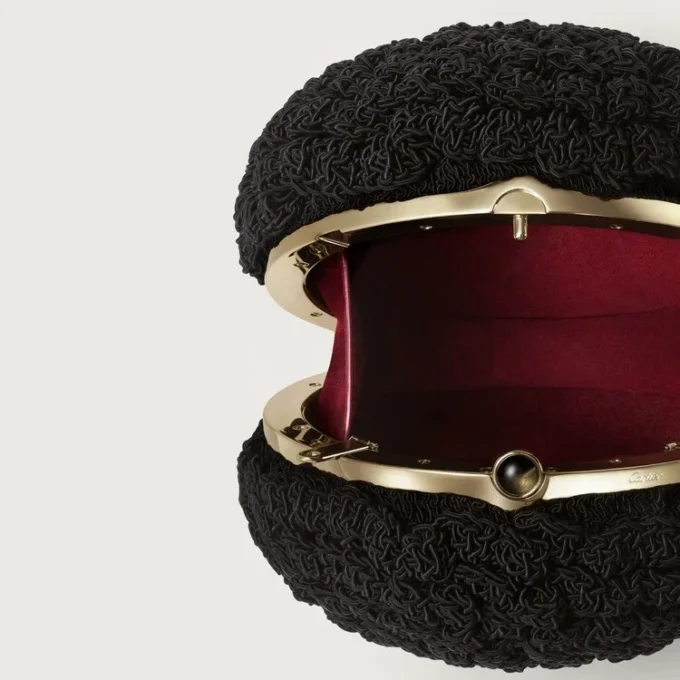 Ronde gehaakte tas, Cartier Soir