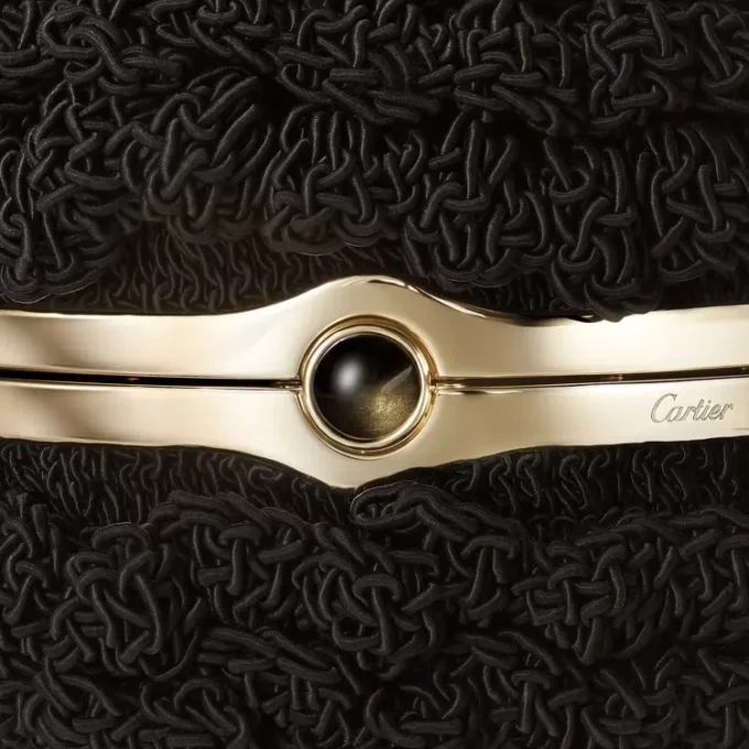 Ronde gehaakte tas, Cartier Soir