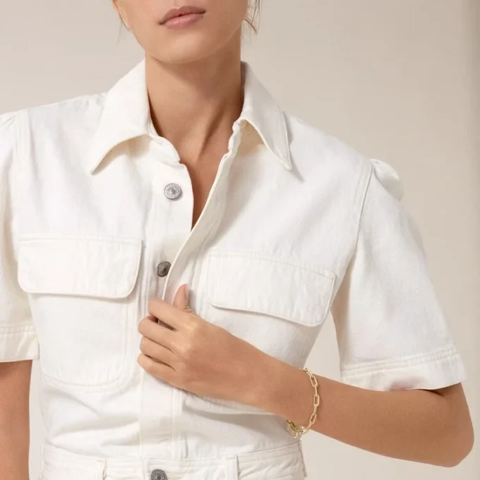 Santos De Cartier-armband, ketting, middelgroot model
