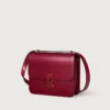 Schoudertas, Mini, Double C De Cartier – Kersenrood kalfsleer, goud en kersenrode emaille afwerking – Cartier
