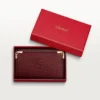 Sleutelhanger met 6 sleutels, Must de Cartier – Bordeauxrood kalfsleer, gouden afwerking – Cartier