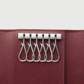 Sleutelhanger met 6 sleutels, Must de Cartier – Zwart kalfsleer, roestvrijstalen afwerking – Cartier