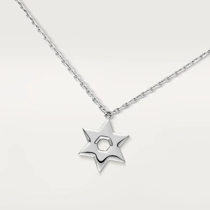 Symbol-halsketting – Witgoud, diamanten – Cartier