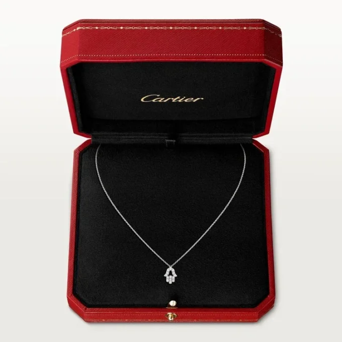 Symbol-ketting – Witgoud, diamant – Cartier