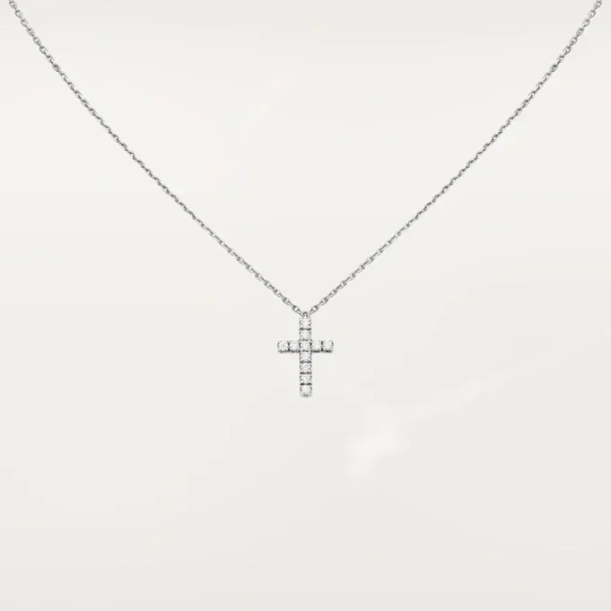 Symbols-halsketting – witgoud, diamanten – Cartier