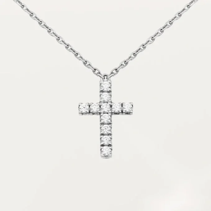 Symbols-halsketting – witgoud, diamanten – Cartier