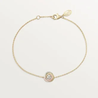 Trinity-armband, aan ketting, 1 diamant