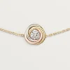 Trinity-armband, aan ketting, 1 diamant