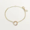 Trinity-armband, aan ketting, diamanten
