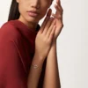 Trinity-armband, aan ketting, diamanten