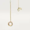 Trinity-armband, aan ketting, diamanten