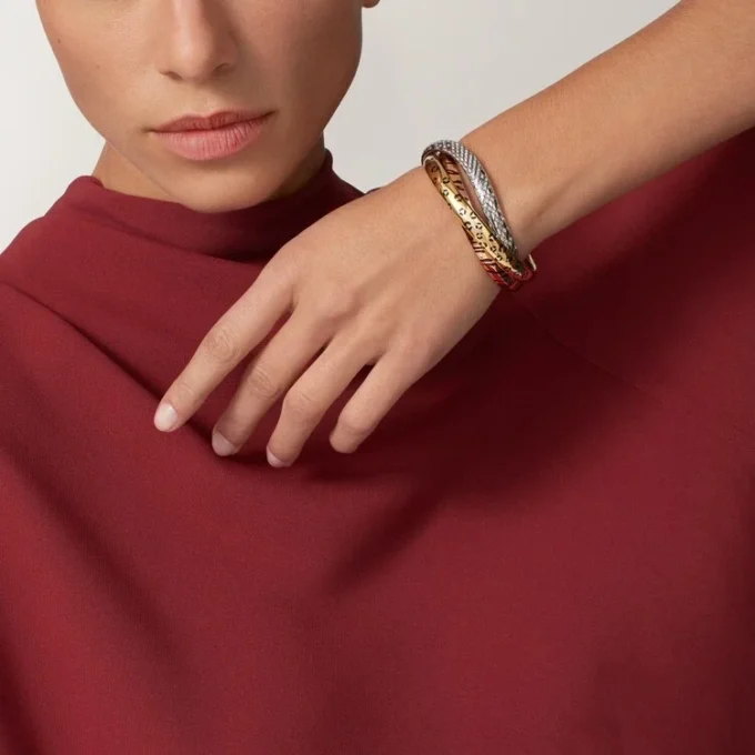 Trinity-armband, lak, diamanten
