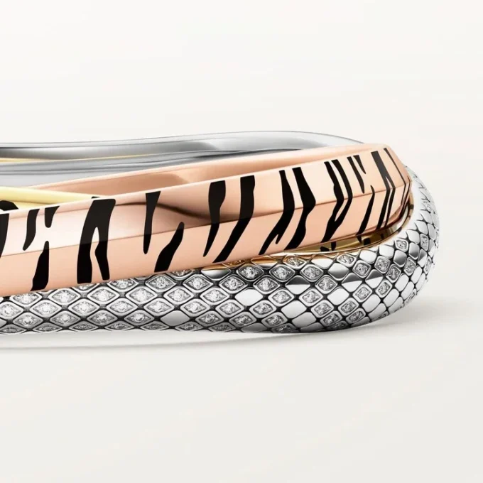 Trinity-armband, lak, diamanten