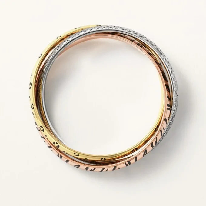 Trinity-armband, lak, diamanten
