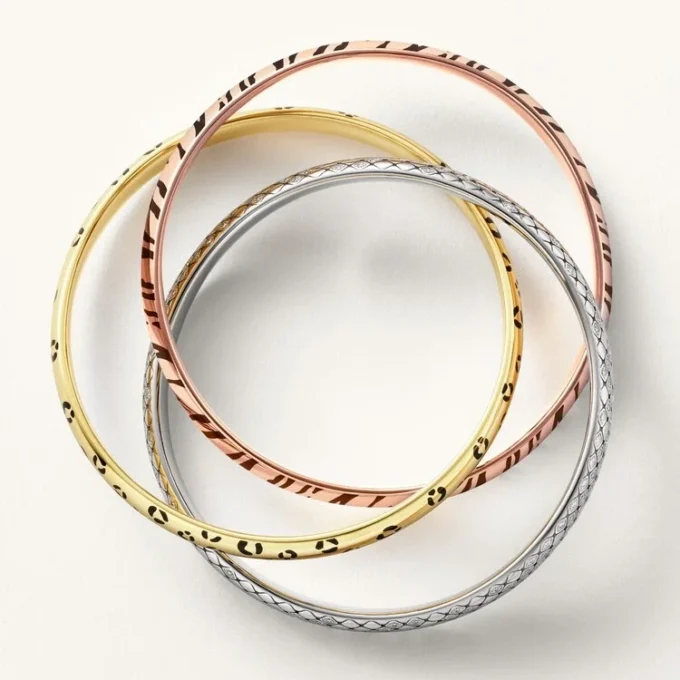 Trinity-armband, lak, diamanten