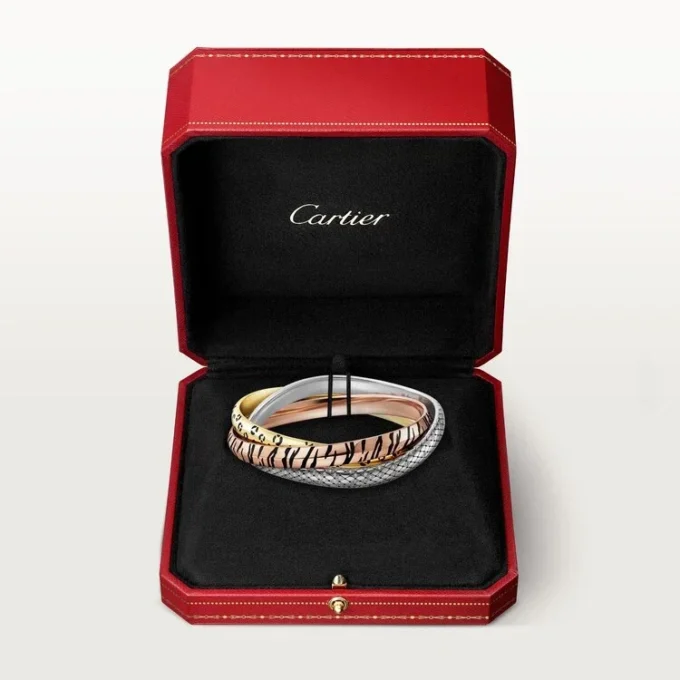 Trinity-armband, lak, diamanten