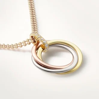 Trinity diamanten ketting in driekleurig goud | Cartier Us