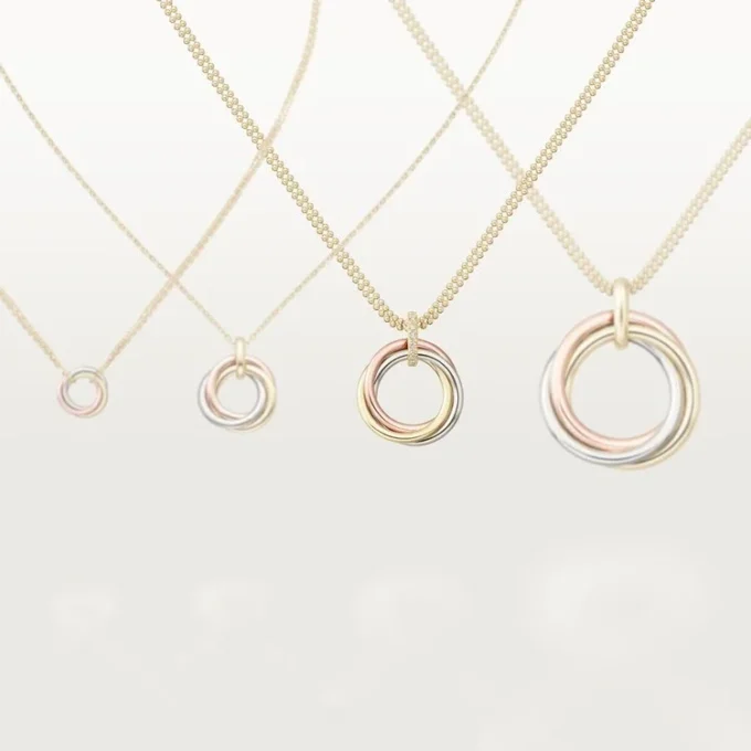 Trinity diamanten ketting in driekleurig goud | Cartier Us