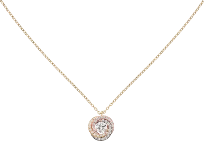 Trinity-hanger, 1 diamant, bezet