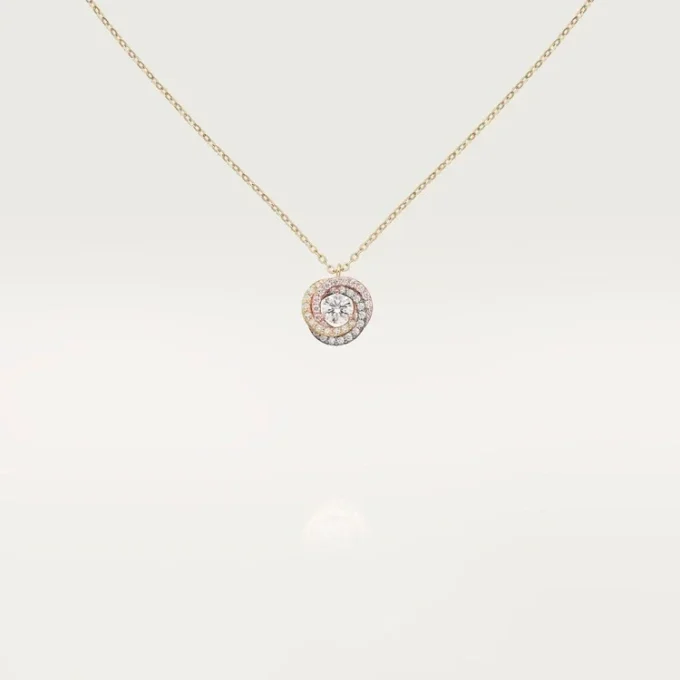 Trinity-hanger, 1 diamant, bezet