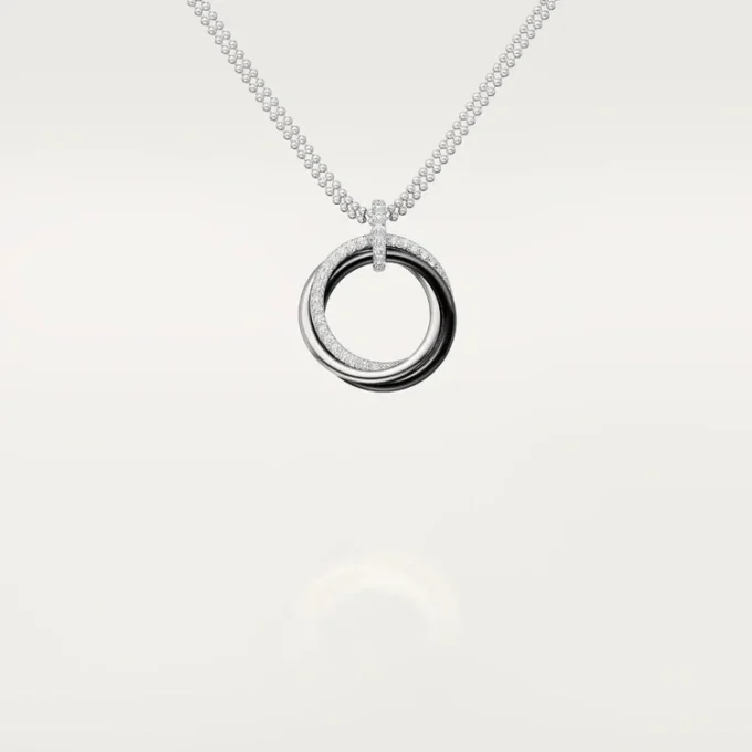 Trinity-hanger, keramiek, diamanten