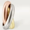 Trinity-hoepeloorbellen in driekleurig goud | Cartier Us