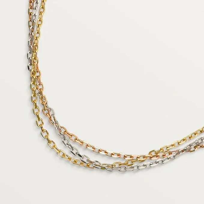 Trinity-ketting – witgoud, geelgoud, roségoud – Cartier