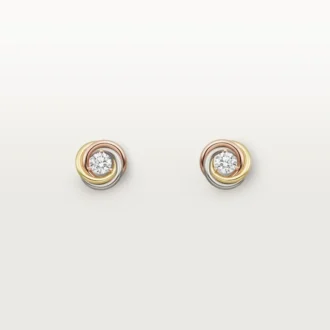 Trinity-oorknopjes, 2 diamanten