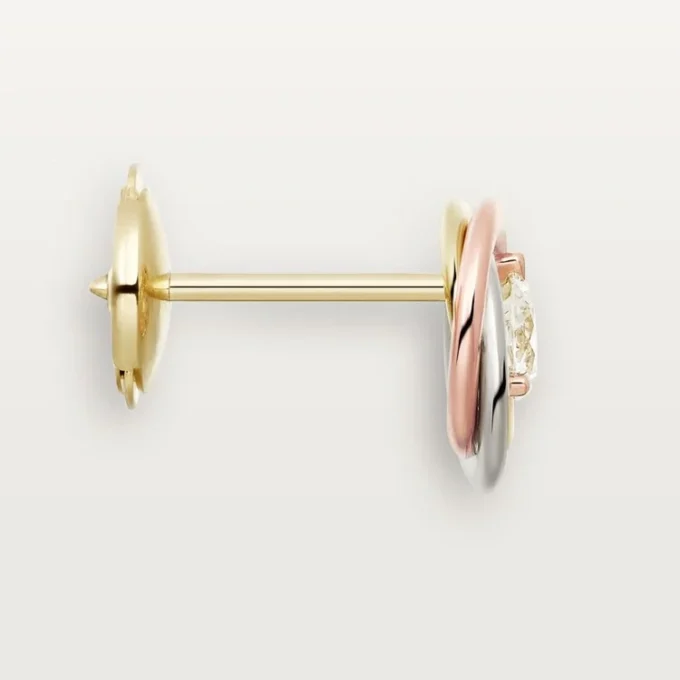 Trinity-oorknopjes, 2 diamanten