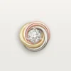 Trinity-oorknopjes, 2 diamanten