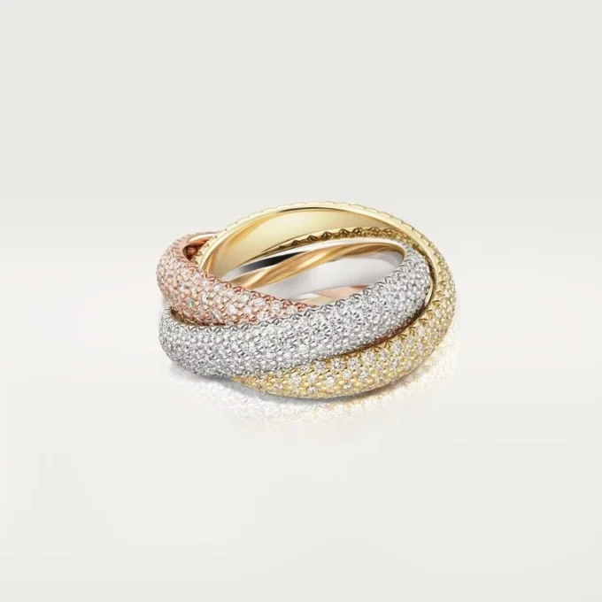 Trinity-ring, groot model, bezet