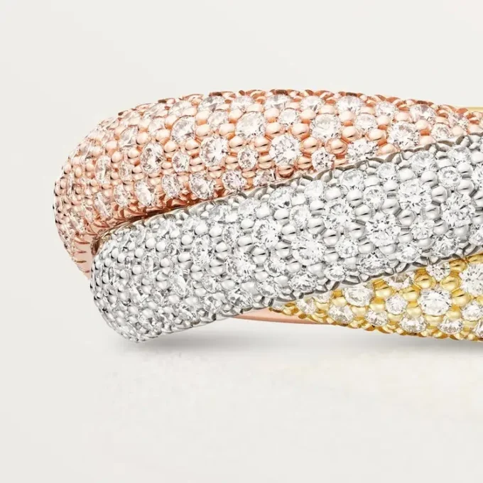 Trinity-ring, groot model, bezet