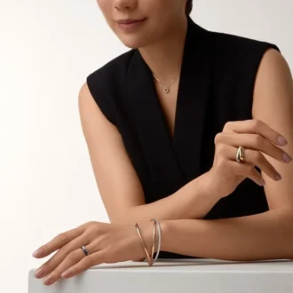 Trinity-ring, keramiek, klein model, half bezet