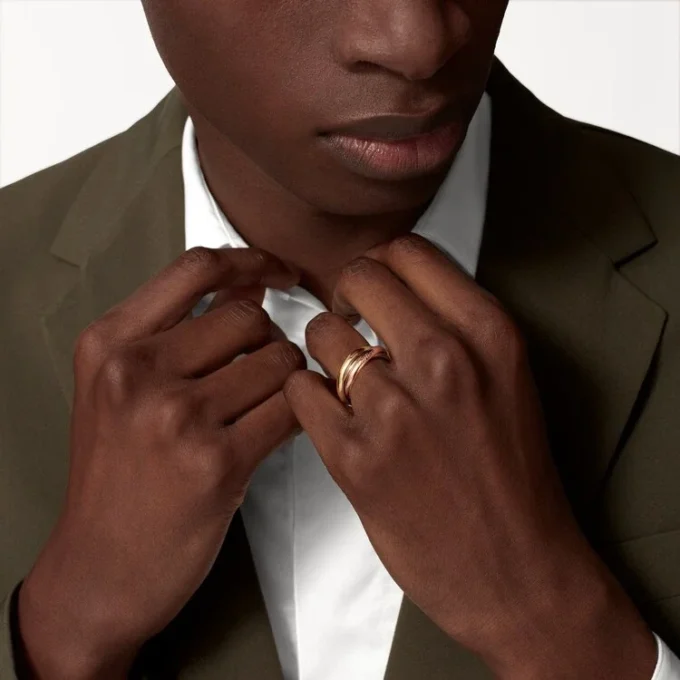 Trinity-ring, klassiek model, 5 diamanten