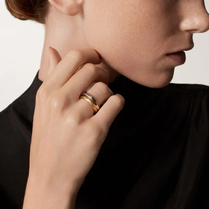 Trinity-ring, klassiek model, 5 diamanten