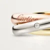 Trinity-ring, klassiek model, 5 diamanten