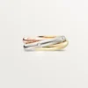Trinity-ring, klassiek model, 5 diamanten