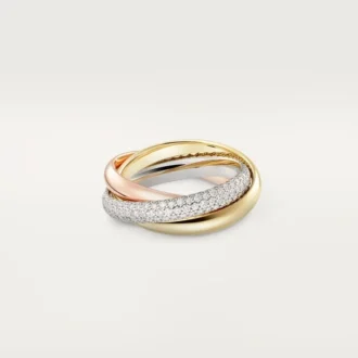 Trinity-ring, klassiek model, half bezet