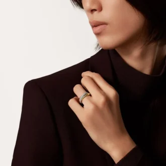 Trinity-ring, klassiek model, half bezet