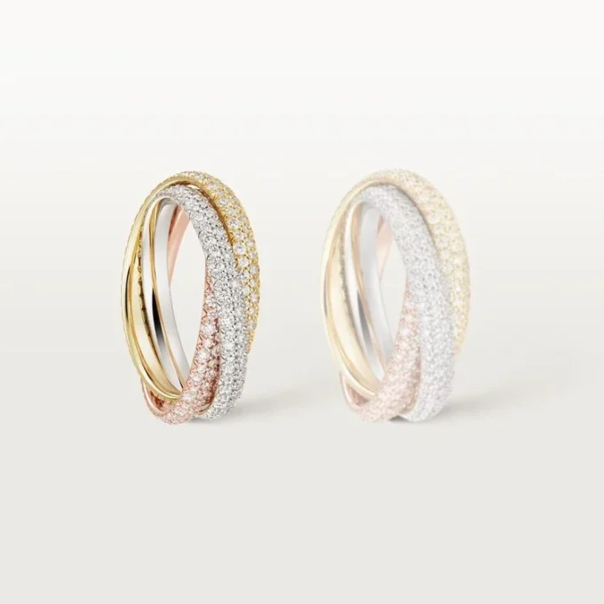 Trinity-ring, klein model, bezet