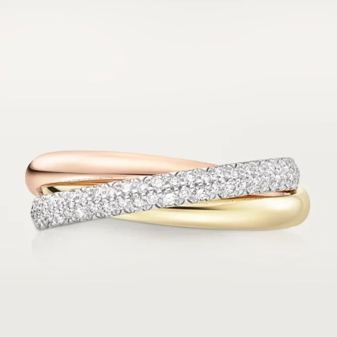 Trinity-ring, klein model, half bezet