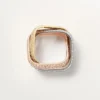 Trinity-ring, kussenvormig, groot model, bezet