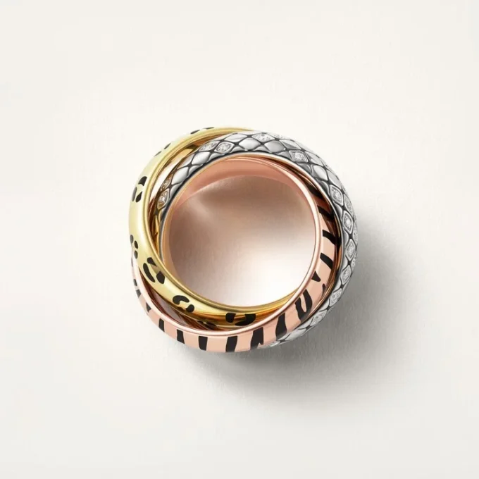 Trinity-ring, lak, half bezet