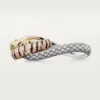 Trinity-ring voor twee vingers, gelakt, bezet