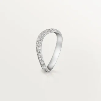 Trinity Ruban trouwring – platina, diamant – Cartier